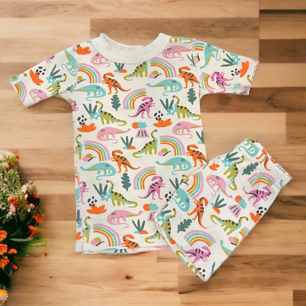 Hanna Andersson Girls Dino Jammies